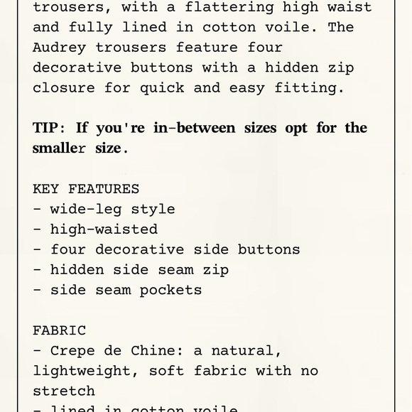 SOLD Retro Pants 40s Style Gold Wide Leg M L UK 12 Seamstress Of Bloomsbury - Picture 6 of 10